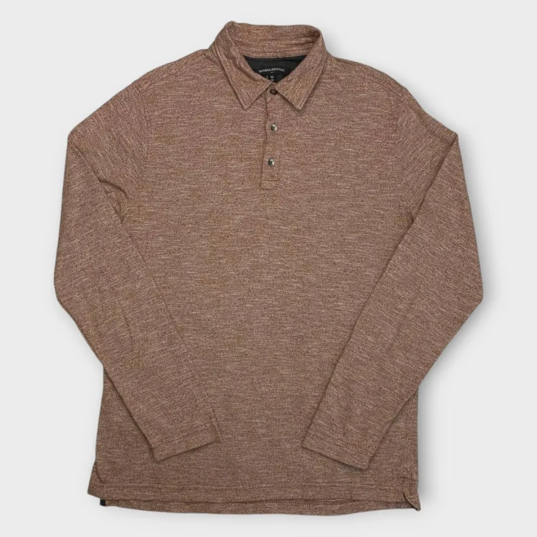 Banana Republic Long-Sleeve Polo Shirt (M)