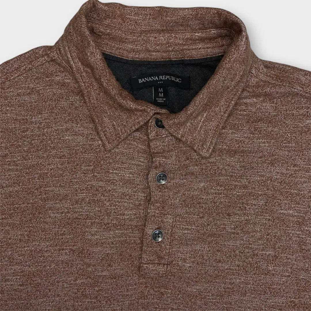 Banana Republic Long-Sleeve Polo Shirt (M)