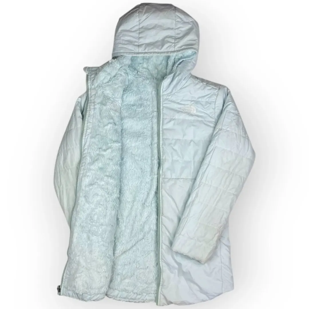 Girls The North Face Double Face Hooded Jacket (L)