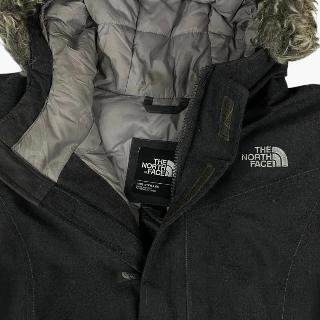 Girls The North Face Long Hooded Jacket (18 years (XL))