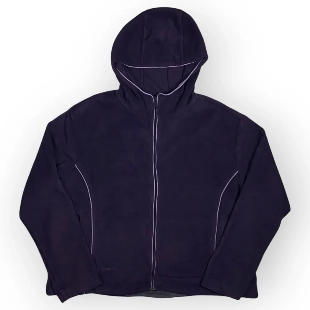 Women Columbia Hooded Zip Up Fleece (XL)