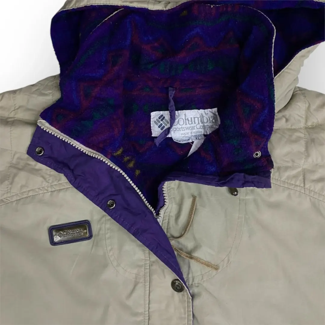 Women Columbia Long Hooded Jacket (XXL)