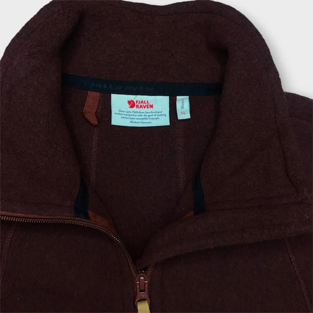 Women Fjall Raven Zip Up Fleece (XL)