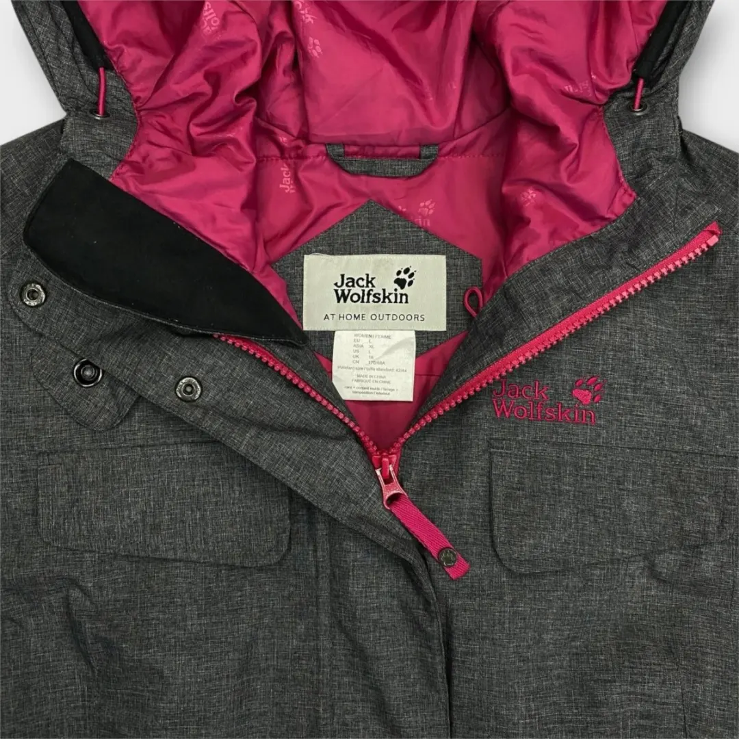 Women Jack Wolfskin Hooded Jacket (L)
