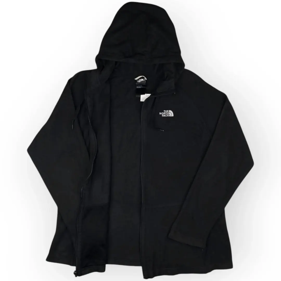 Women The North Face Hooded Zip Up Fleece (XL)