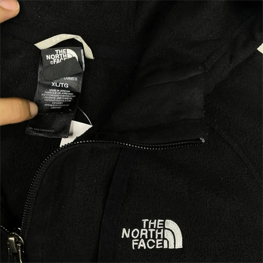 Women The North Face Hooded Zip Up Fleece (XL)