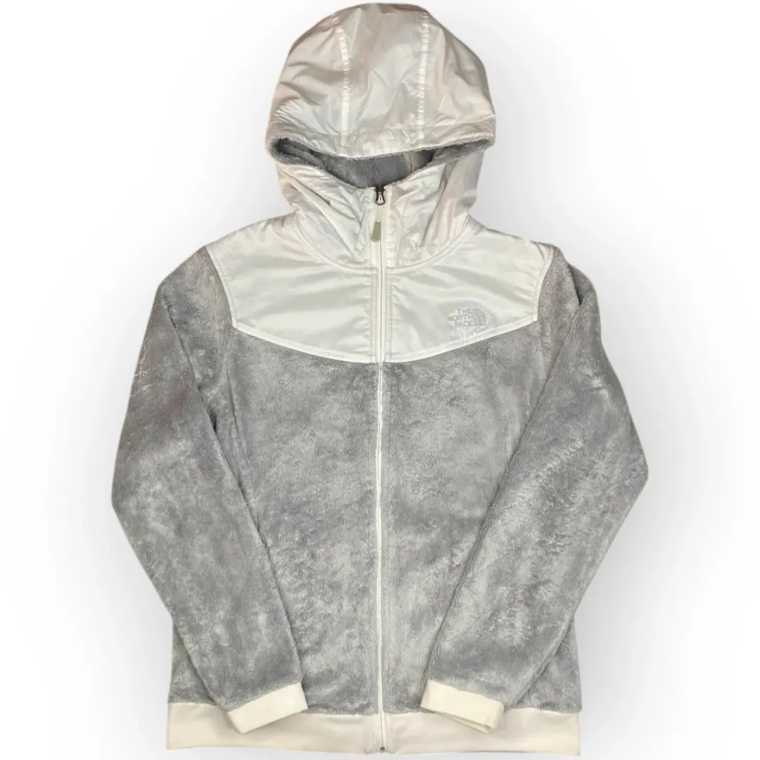 Women The North Face Hooded Zip Up Fur (L)