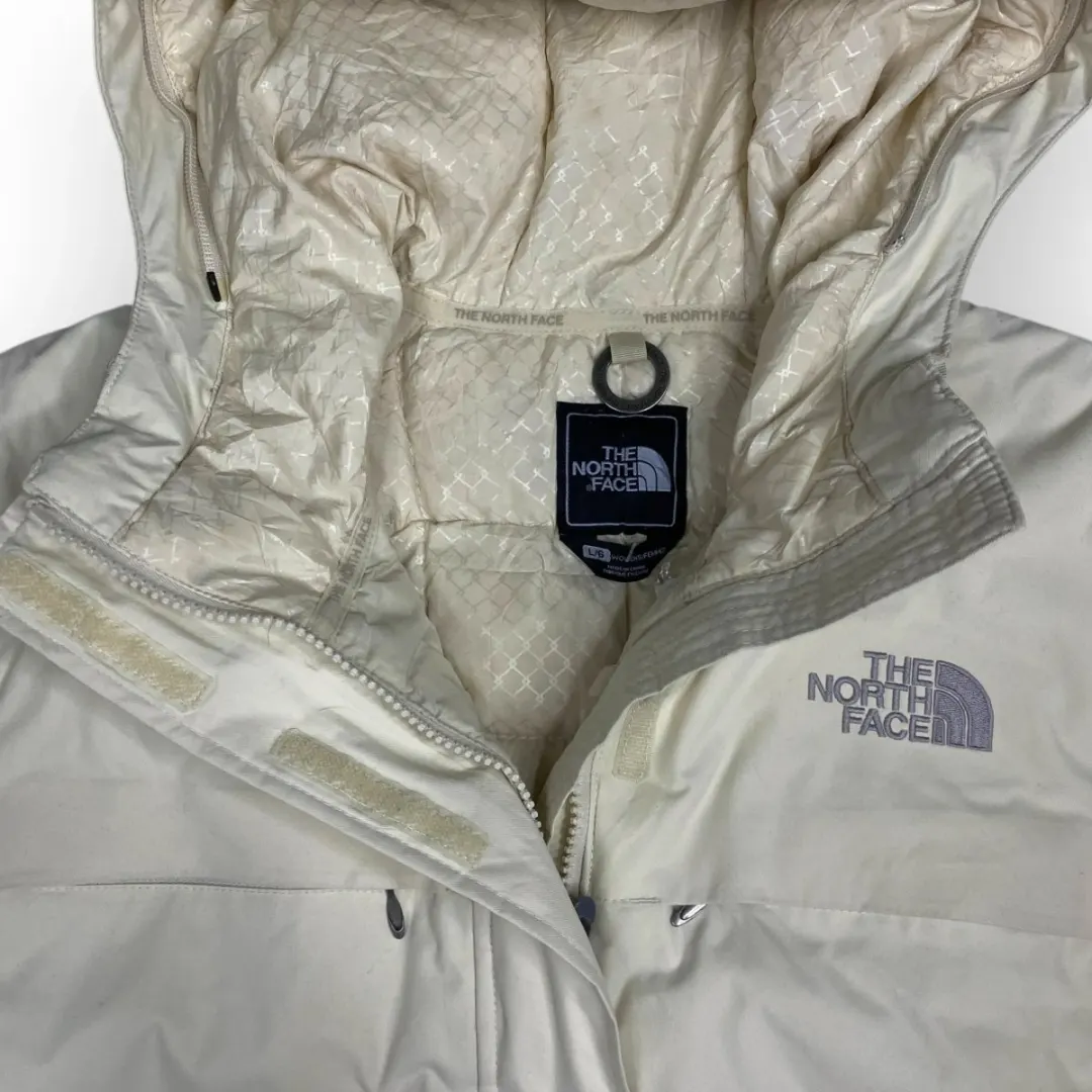 Women The North Face Long Hooded Jacket (L)