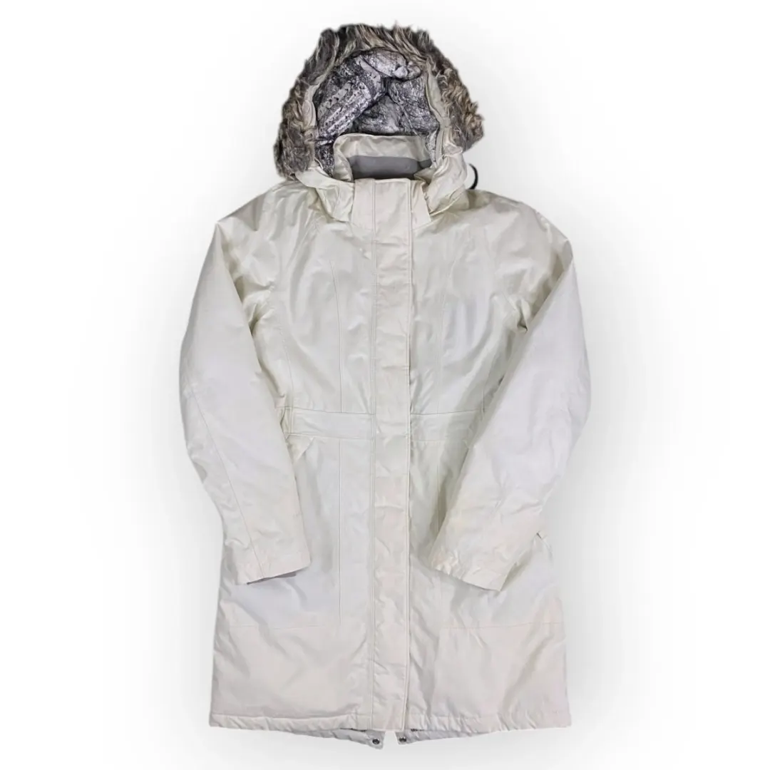 Women The North Face Long Hooded Jacket (S)