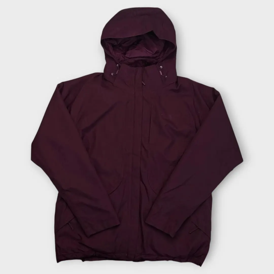 Women The North Face Long Hooded Jacket (XL)