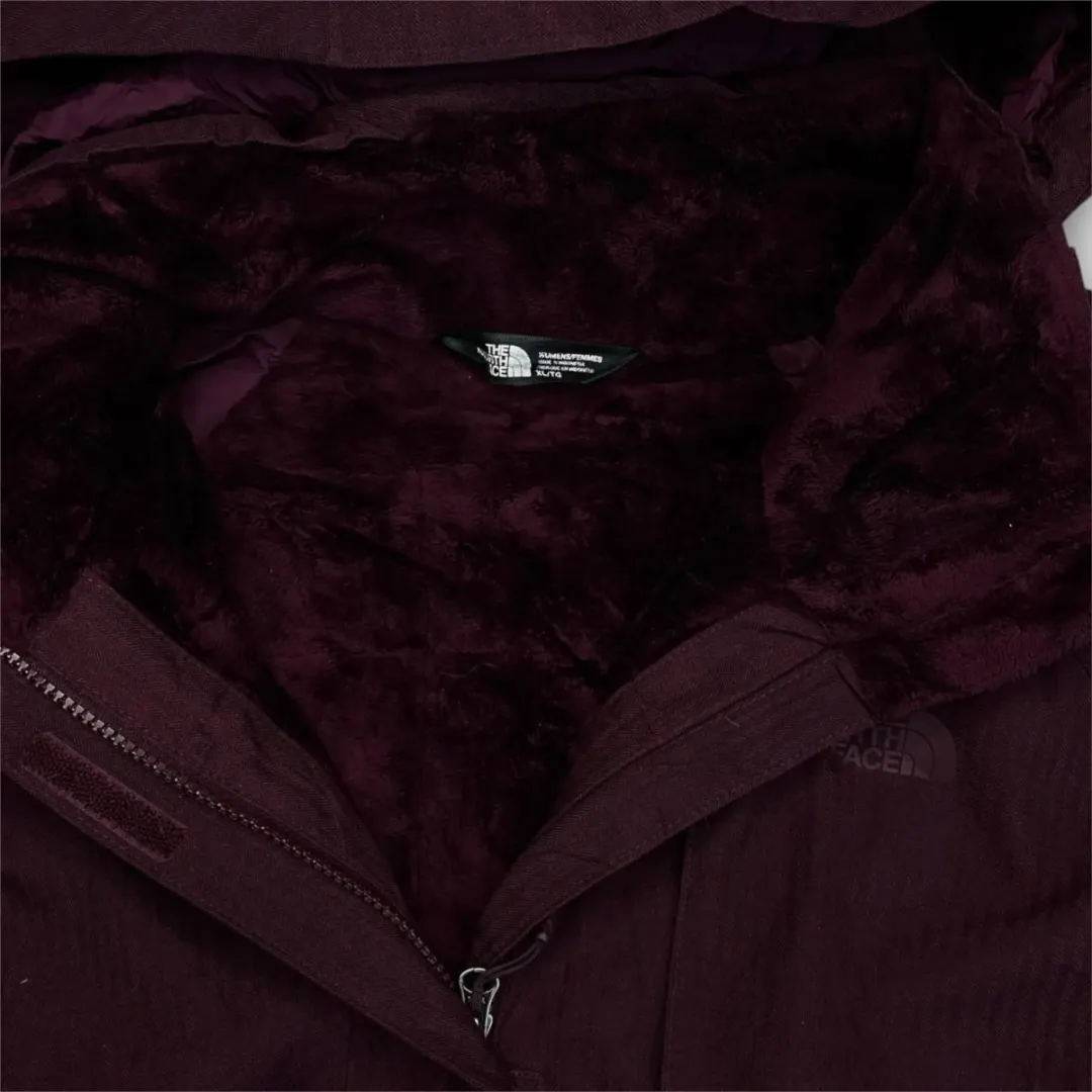Women The North Face Long Hooded Jacket (XL)