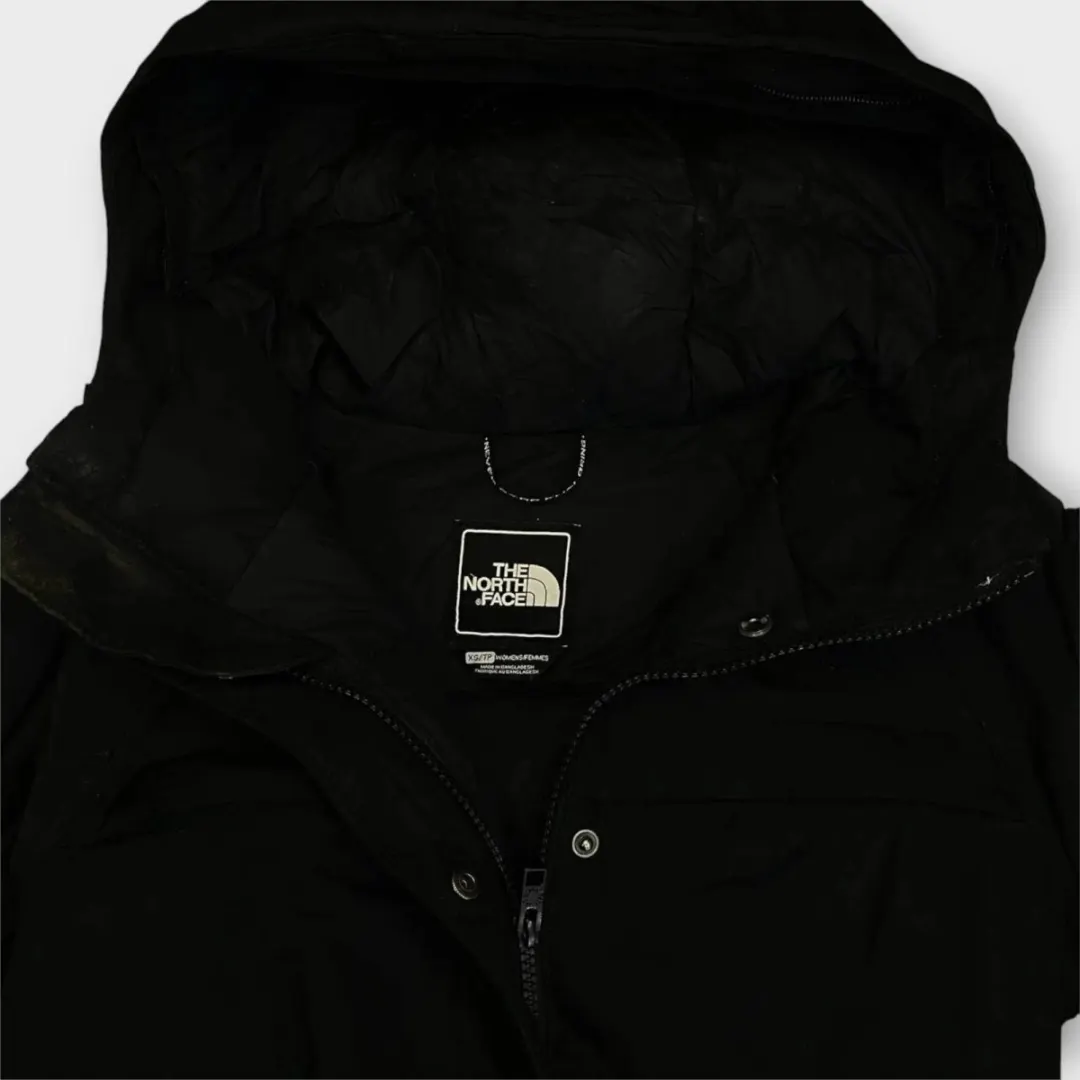 Women The North Face Long Hooded Jacket (XS)