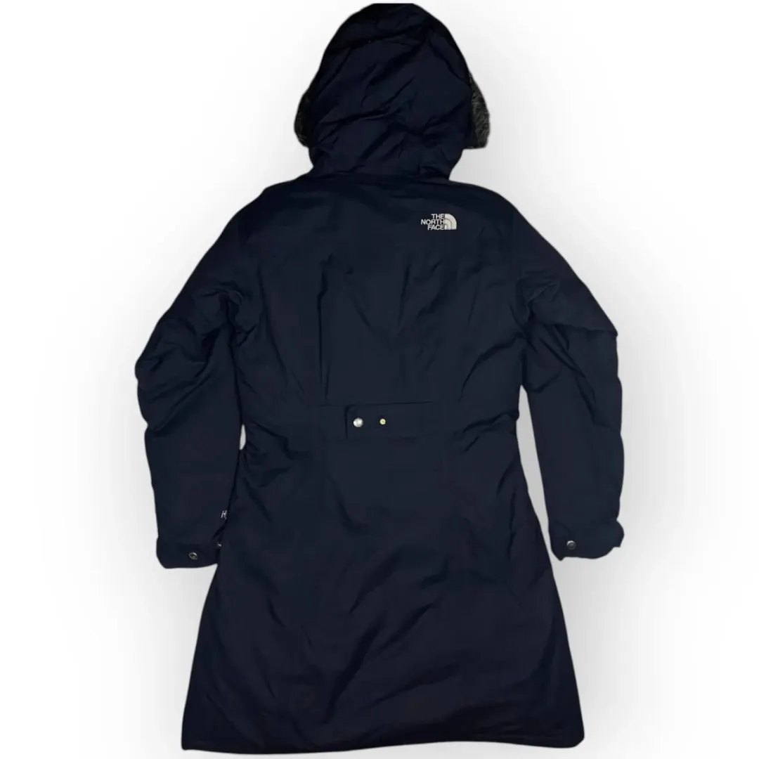 Women The North Face Long Hooded Jacket (XS)
