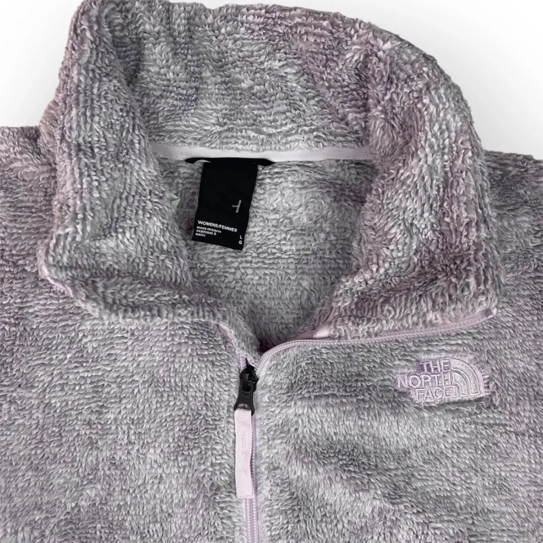 Women The North Face Zip Up Fur (L)