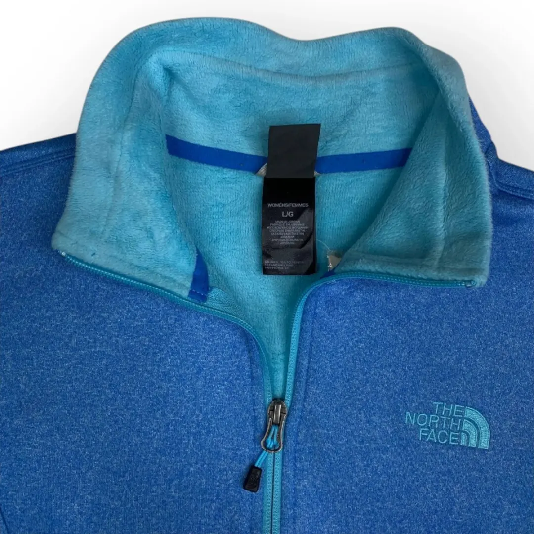 Women The North Face Zip Up Sweatshirt (L)