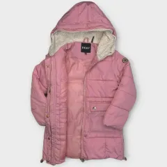 Girls DKNY Hooded Puffer Jacket (7-8 years)
