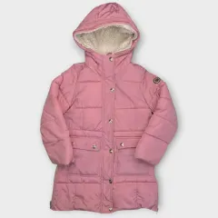 Girls DKNY Hooded Puffer Jacket (7-8 years)