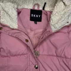 Girls DKNY Hooded Puffer Jacket (7-8 years)