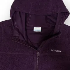 Women Columbia Long Hooded Zip Up Fleece (M-L)