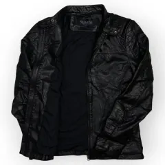 Women Pull & Bear Leather Jacket (M)