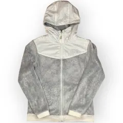 Women The North Face Hooded Zip Up Fur (L)
