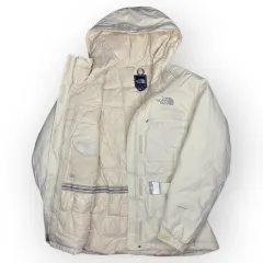 Women The North Face Long Hooded Jacket (L)