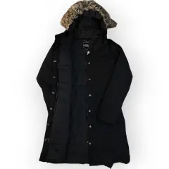 Women The North Face Long Hooded Jacket (S)