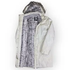 Women The North Face Long Hooded Jacket (S)