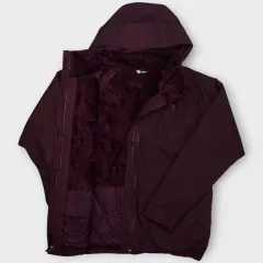 Women The North Face Long Hooded Jacket (XL)