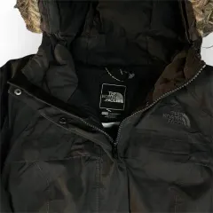 Women The North Face Long Hooded Jacket (XS)