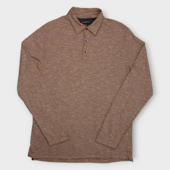 Banana Republic Long-Sleeve Polo Shirt (M)