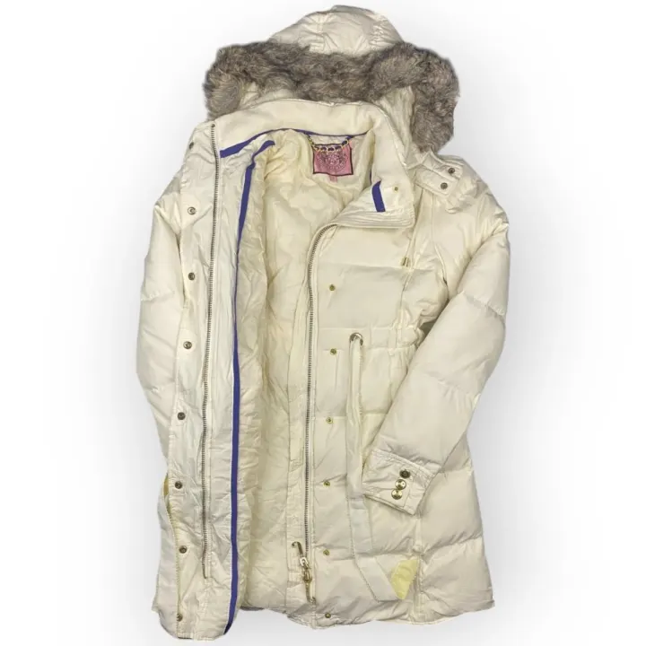 Women Juicy Couture Long Puffer Jacket (S)