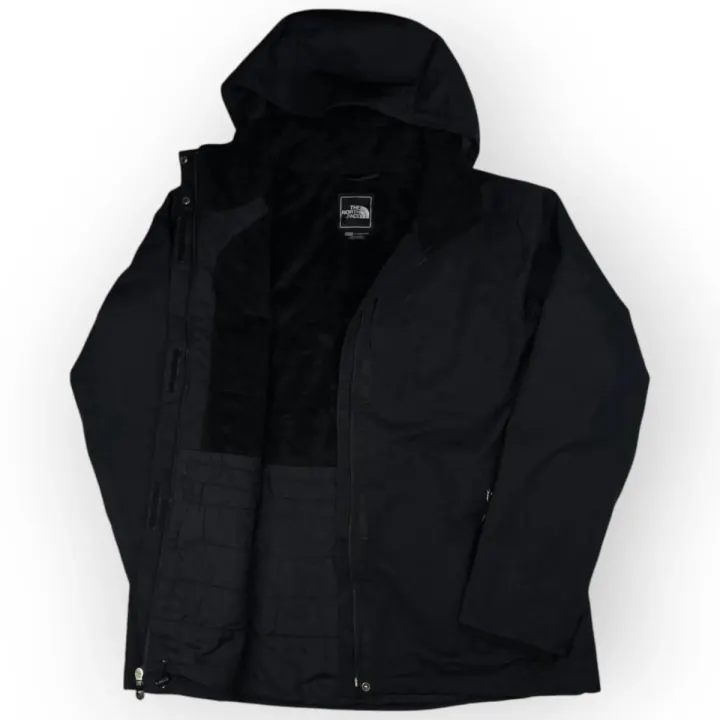 Women The North Face Long Hooded Jacket (XL)