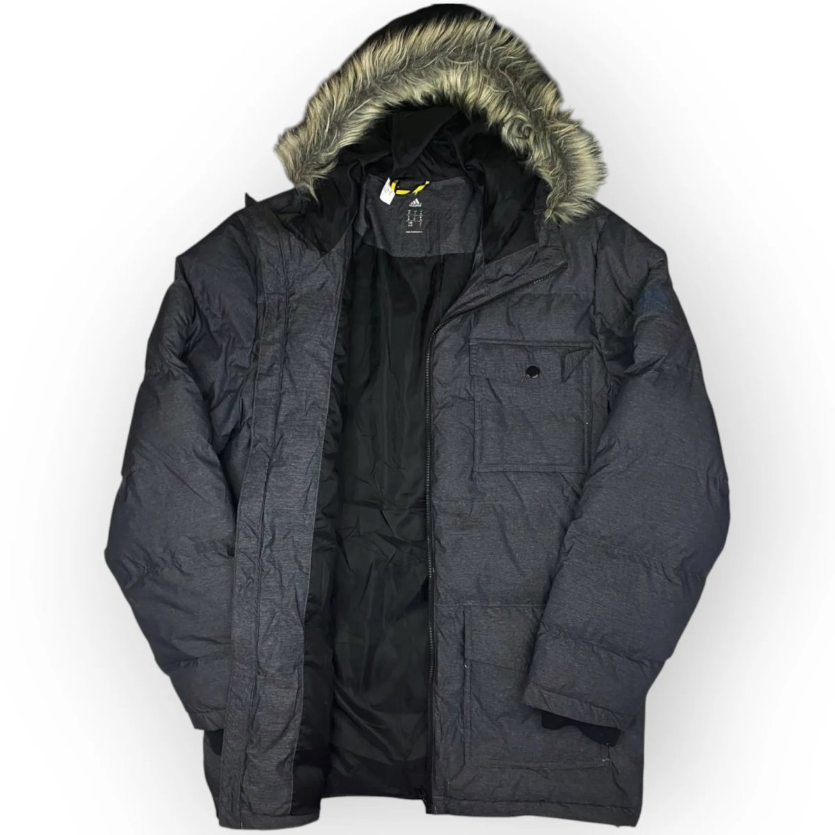 Adidas Long Hooded Puffer Jacket (L)