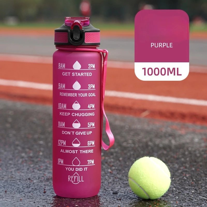 bpa free motivational water bottle tritan plastic — Bott 73002.4