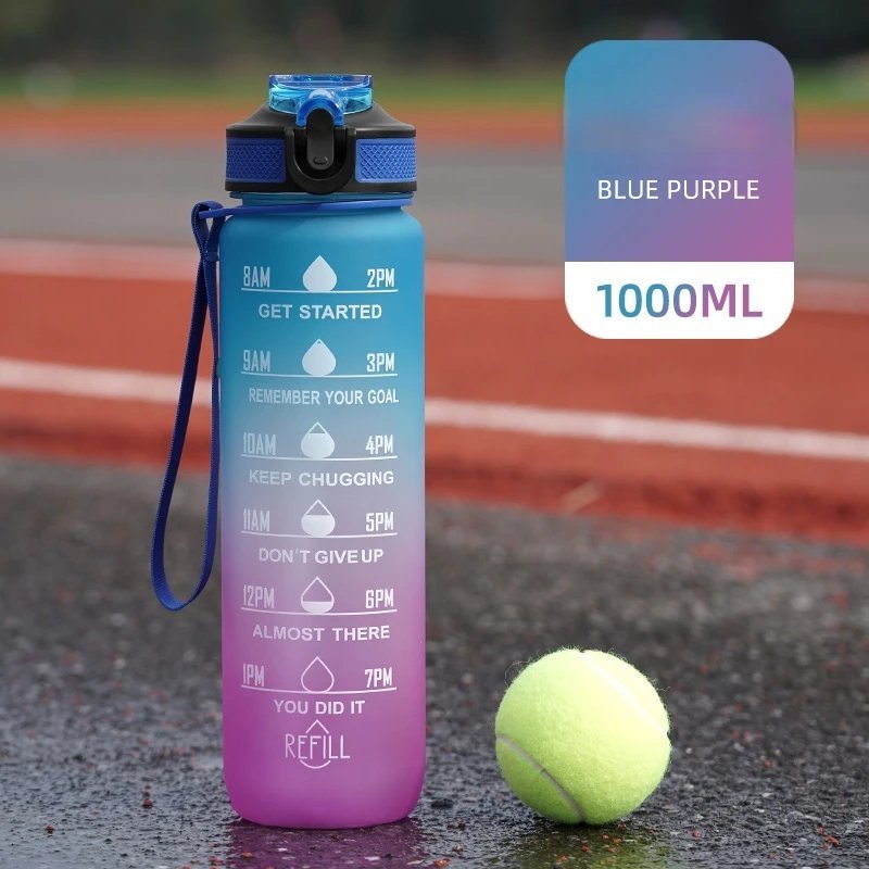 bpa free motivational water bottle tritan plastic — Bott 73002.5
