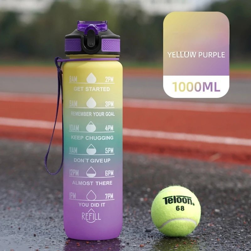 bpa free motivational water bottle tritan plastic — Bott 73002.6