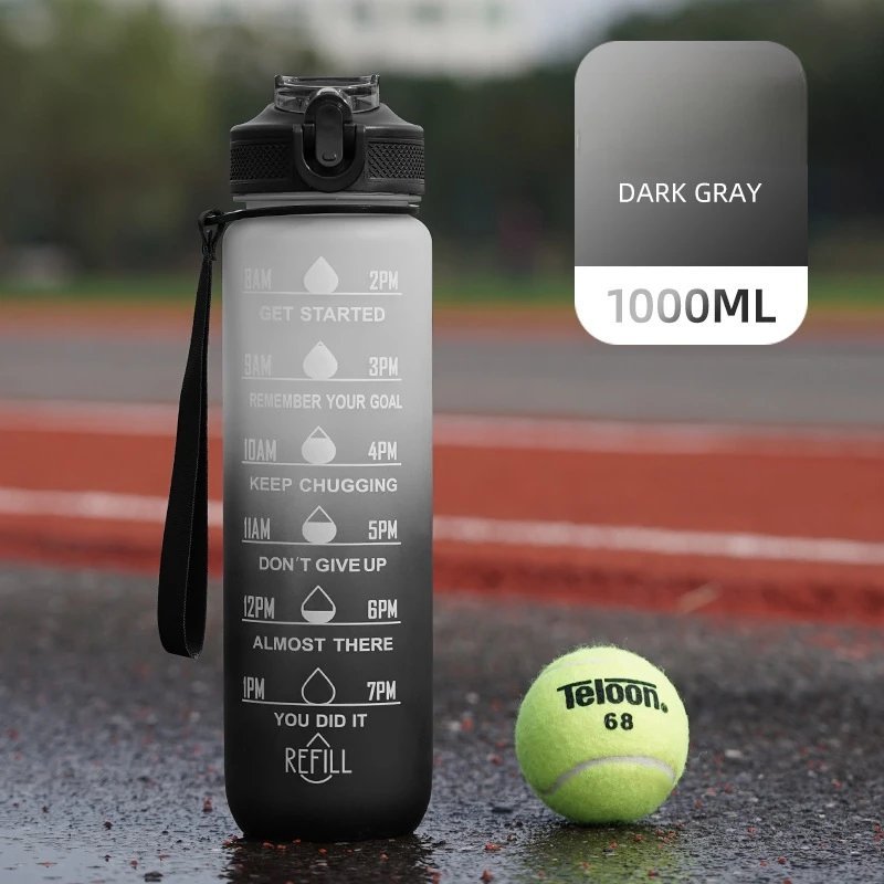 bpa free motivational water bottle tritan plastic — Bott 73002.7