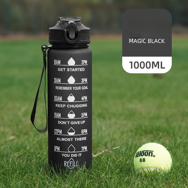 bpa free motivational water bottle tritan plastic — Bott 73002.8