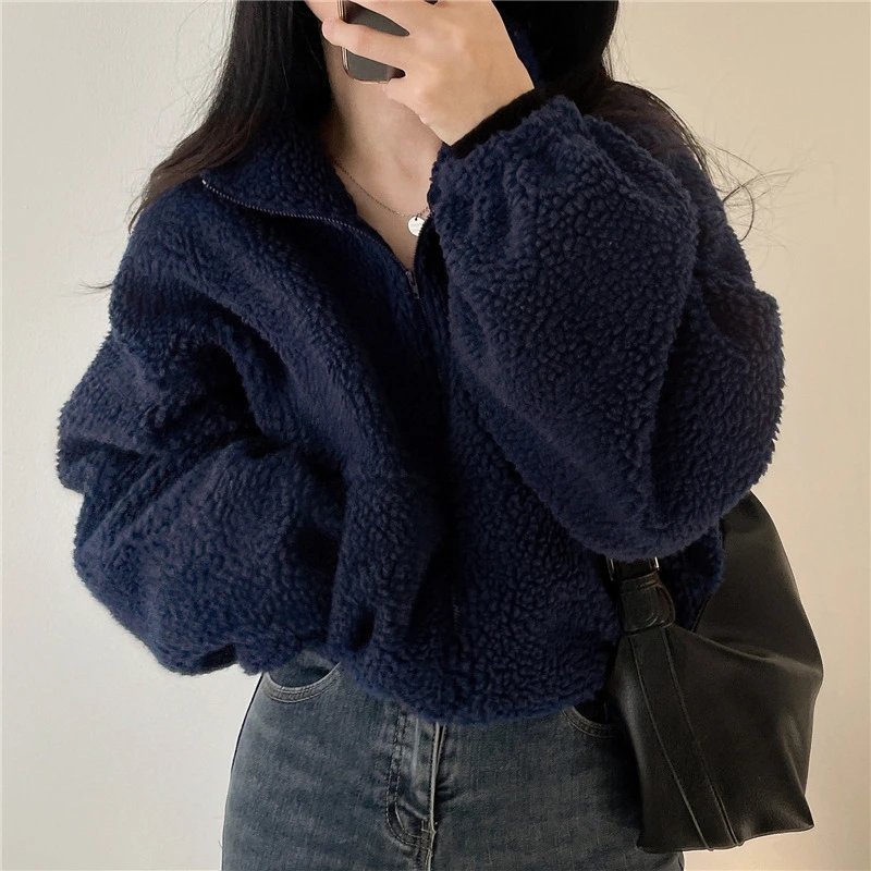 Autumn Winter Wooly Fleece Jacket. — hd-88201
