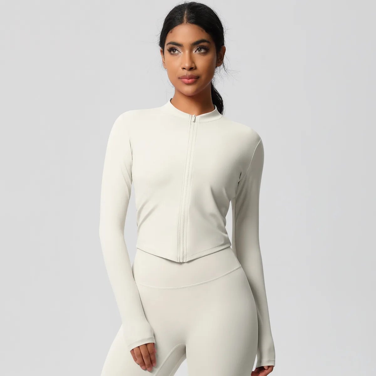 tight Zipper Jacket Quick-drying Breathable Yoga Suit Jacket Casual Running Sports Fitness Suit — JT-9408.2