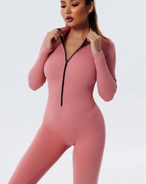 A jumpsuit is a one – piece outfit combining a top and trousers . — O-11853