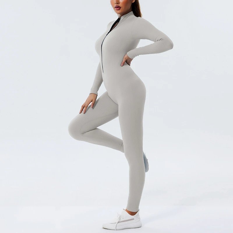 A jumpsuit is a one – piece outfit combining a top and trousers. — O-11855