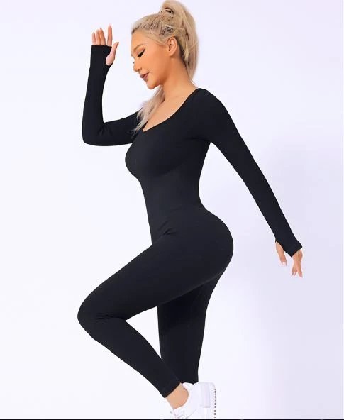 A jumpsuit is a one – piece outfit combining a top and trousers. — O-11859