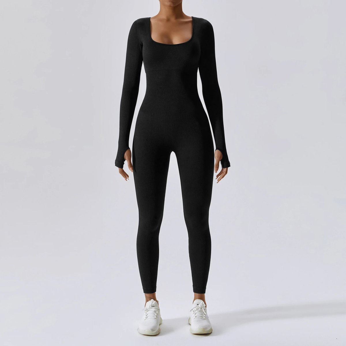 A jumpsuit is a one – piece outfit combining a top and trousers . — O-11865