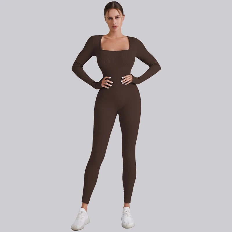 A jumpsuit is a one – piece outfit combining a top and trousers. — O-11903.2