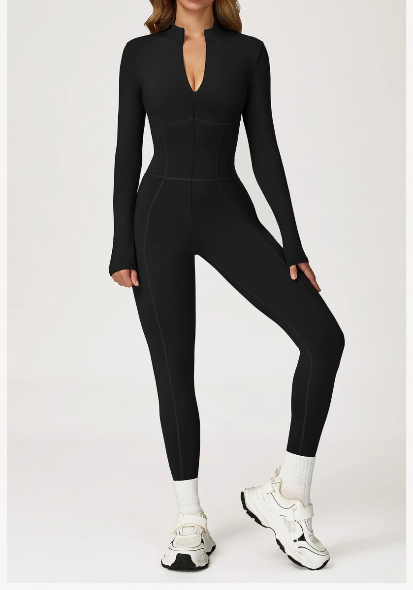 Jumpsuit Stand-Up Collar Zipper Warm — O-12070