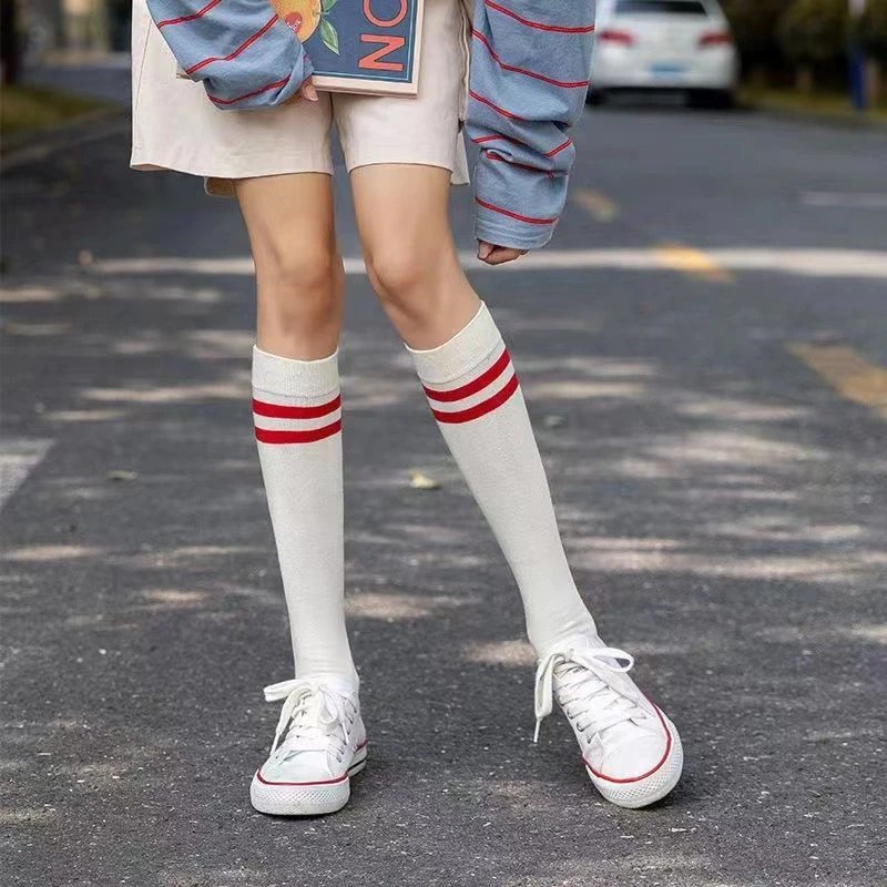 socks are soft coverings worn on the feet to provide comfort. — SOCKS-57047