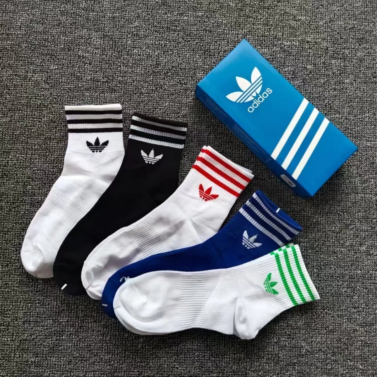socks are soft coverings worn on the feet to provide comfort. — SOCKS-57072
