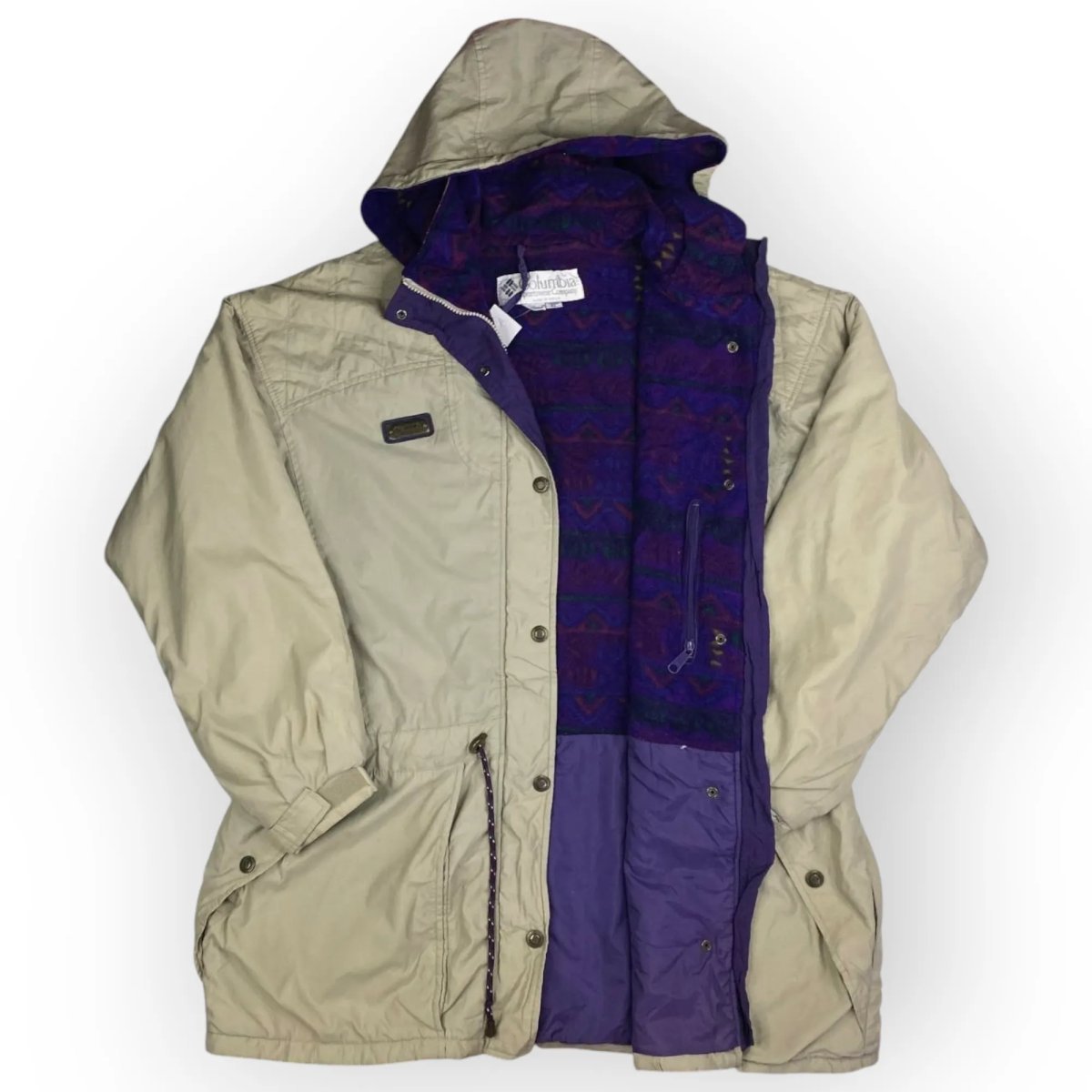 Women Columbia Long Hooded Jacket (XXL)